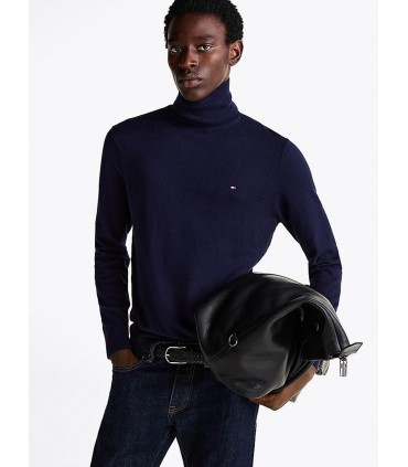Pull col roule tommy menswear dw5desertsky