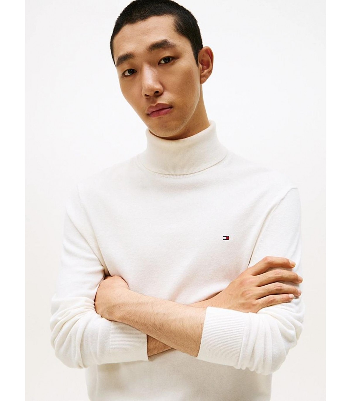 Pull col roule tommy menswear z00ivory