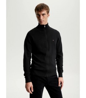 Pull col zippe tommy menswear bdsblack