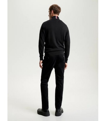 Pull col zippe tommy menswear bdsblack