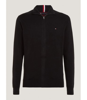 Pull col zippe tommy menswear bdsblack