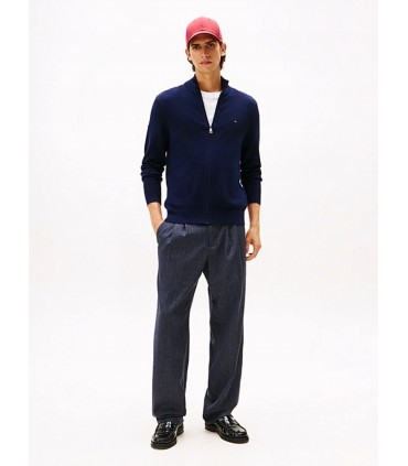 Pull col zippe tommy menswear dw5desertsky