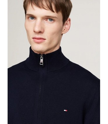 Pull col zippe tommy menswear dw5desertsky