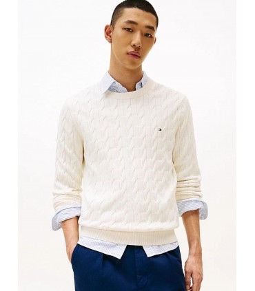 Pull col rond tommy menswear z00ivory