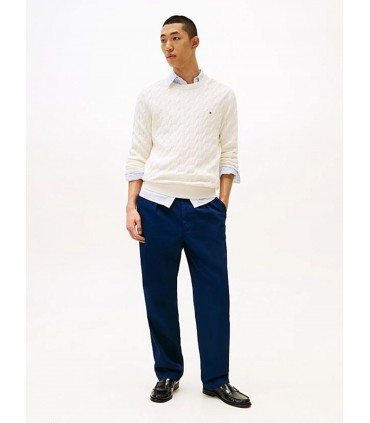 Pull col rond tommy menswear z00ivory