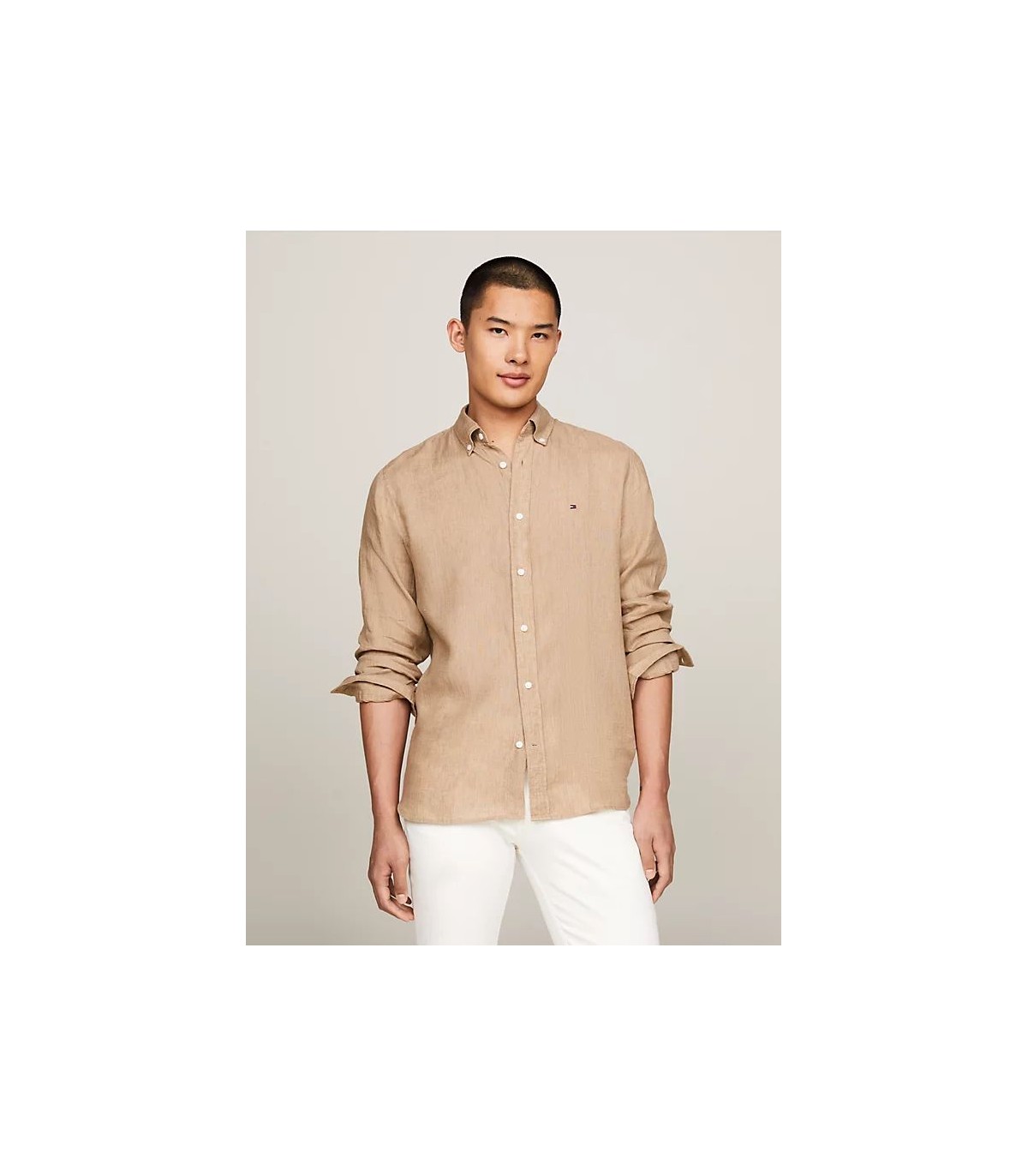 Chemise ml tommy menswear aegbeige