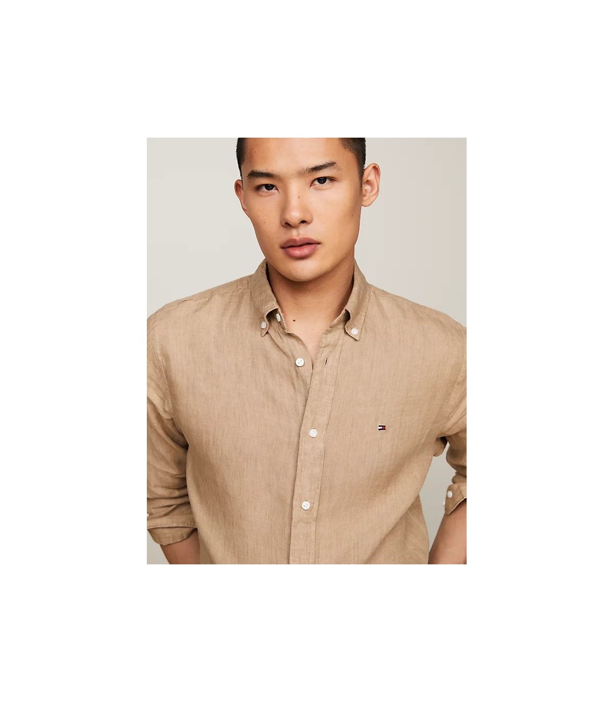 Chemise ml tommy menswear aegbeige
