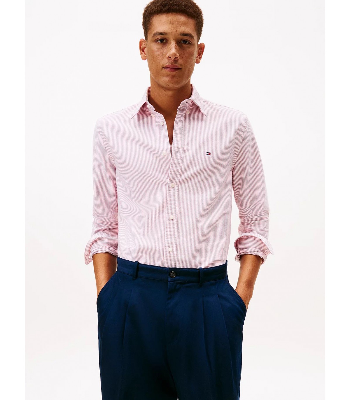 Chemise ml tommy menswear 0exred/white