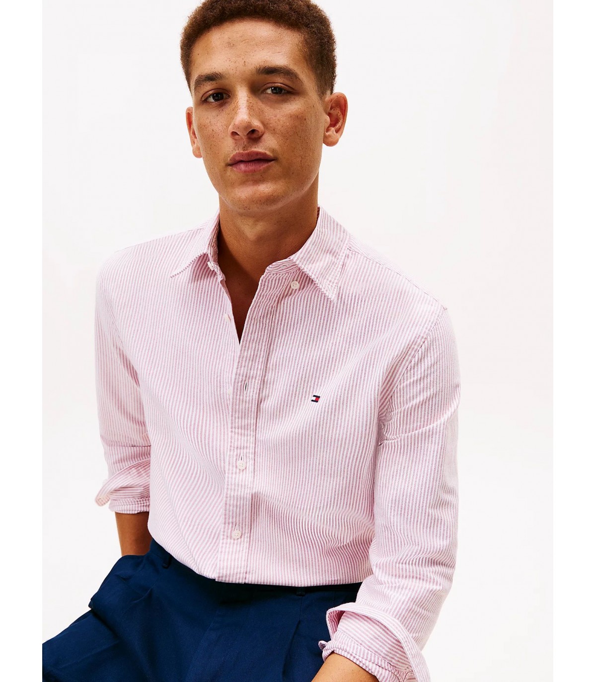 Chemise ml tommy menswear 0exred/white