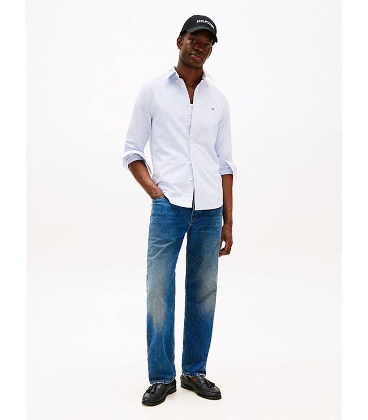 Chemise ml tommy menswear 0g0blue/white
