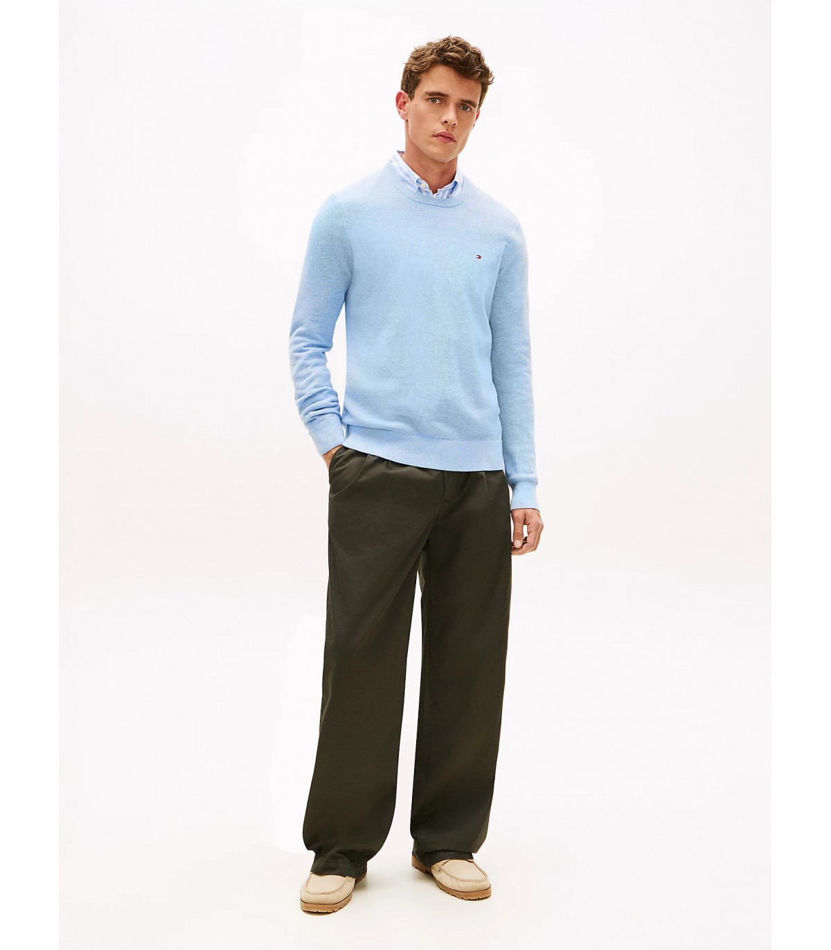Pull col rond tommy menswear dp5vesselblue