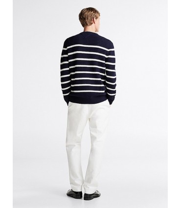 Pull col rond tommy menswear 0gydesertsky/ibory