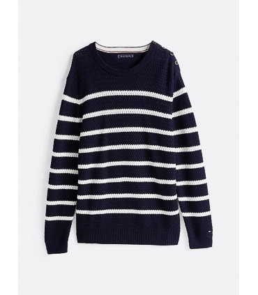 Pull col rond tommy menswear 0gydesertsky/ibory