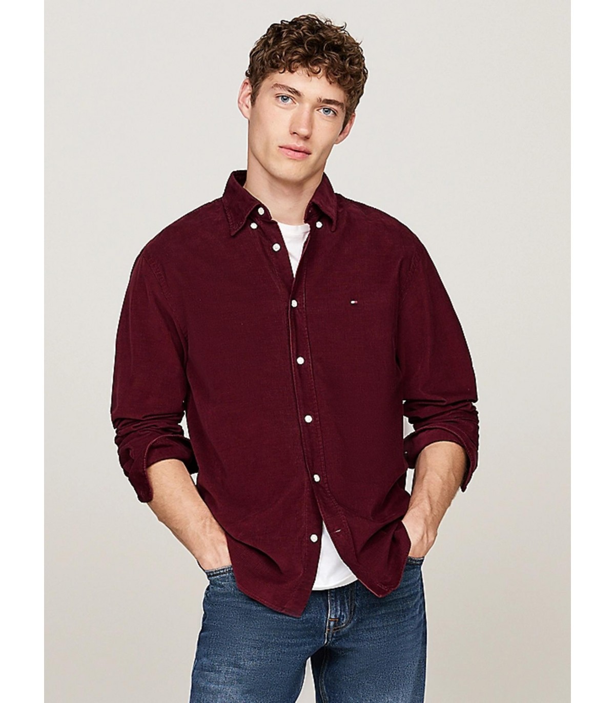 Chemise ml tommy menswear vlprouge