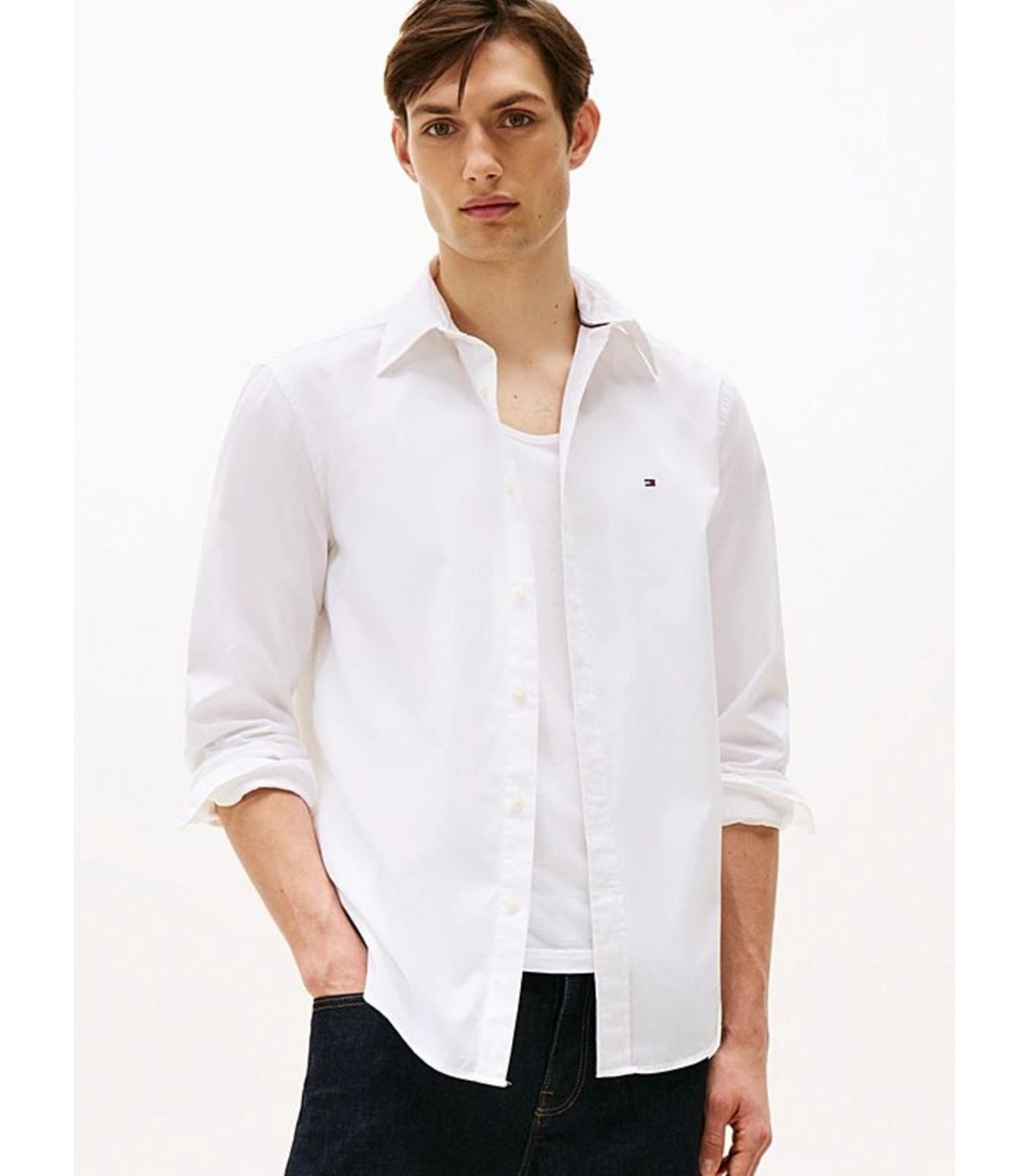 Chemise ml tommy menswear ybrwhite