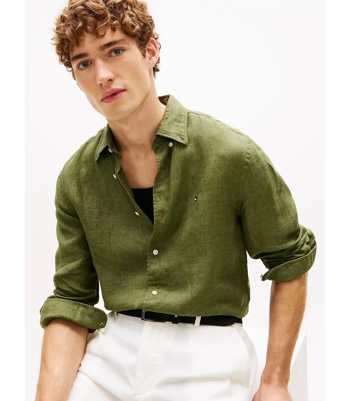 Chemise ml tommy menswear msxdarkartichoke