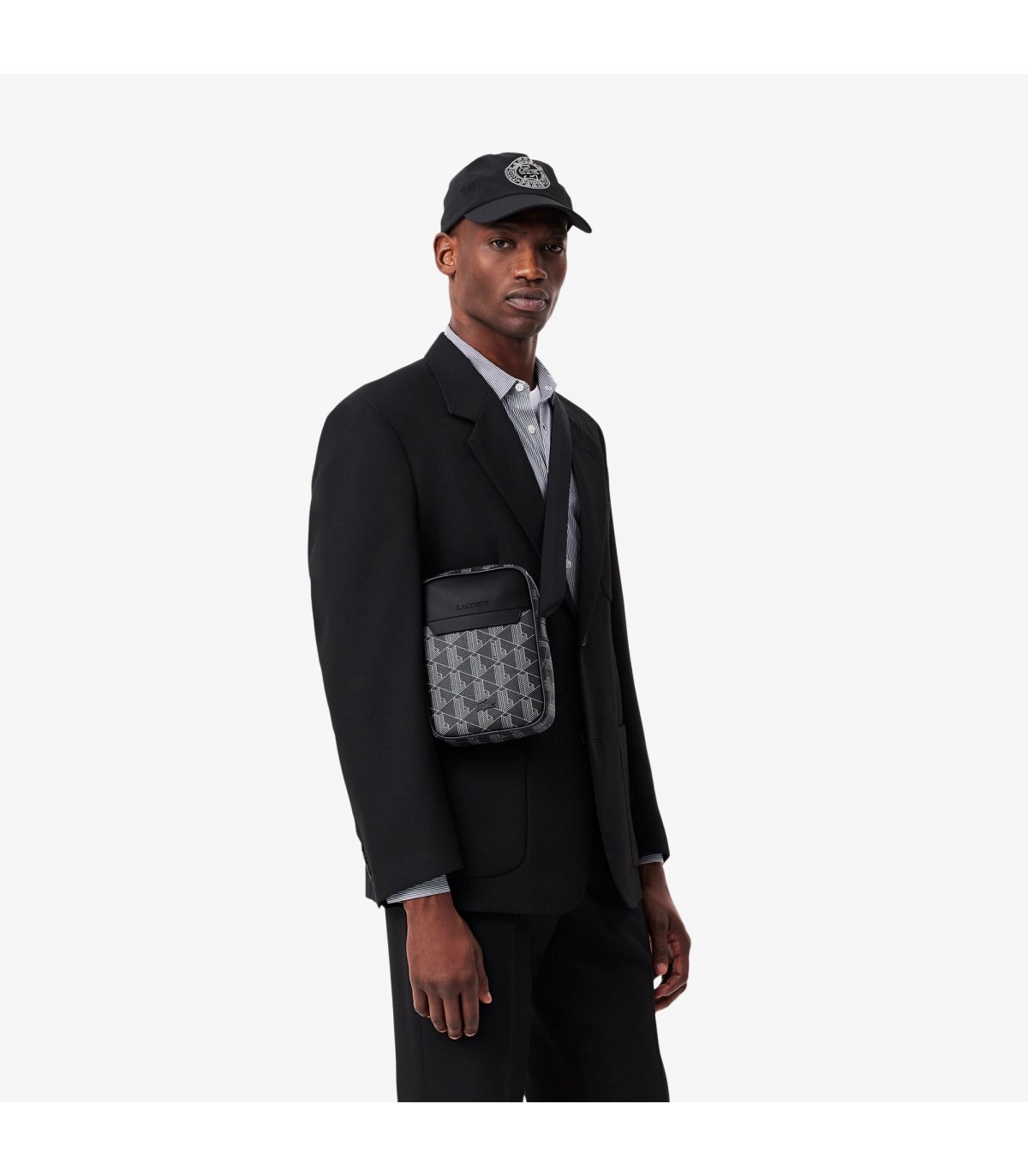 Maroquinerie sacoche lacoste h45-noir