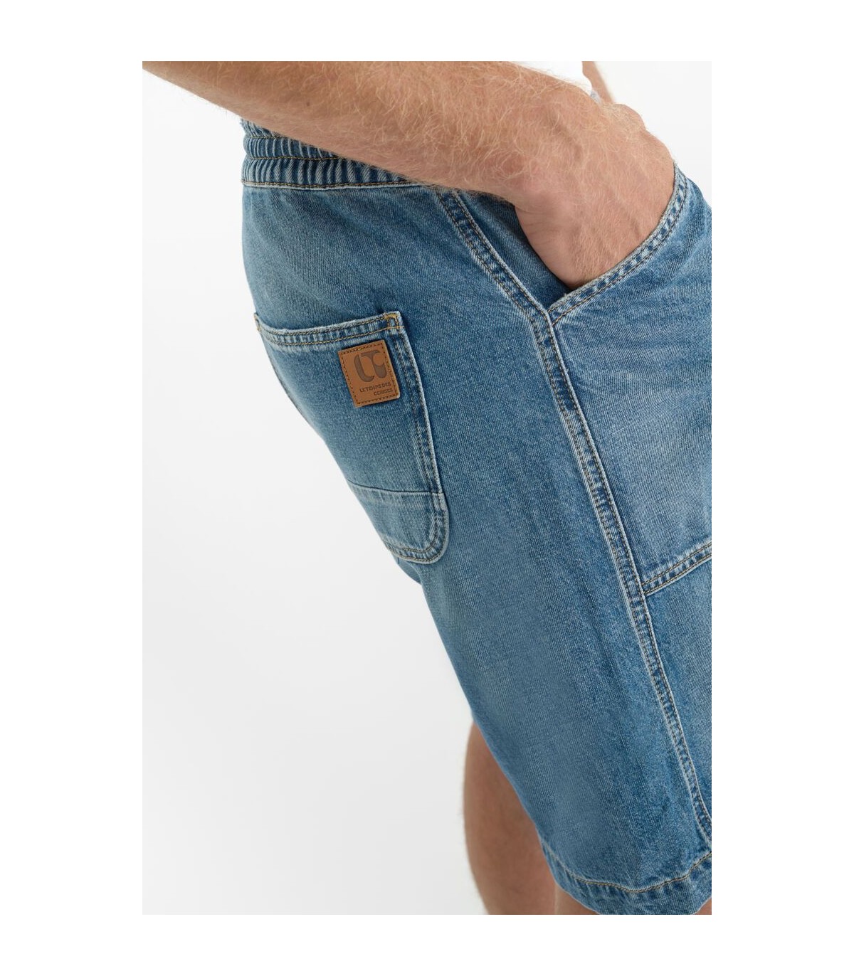 Bermuda jean tps cerises 3001blue