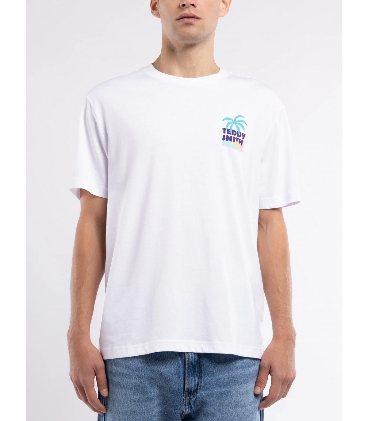 Tee shirt mc teddy smith 202blanc
