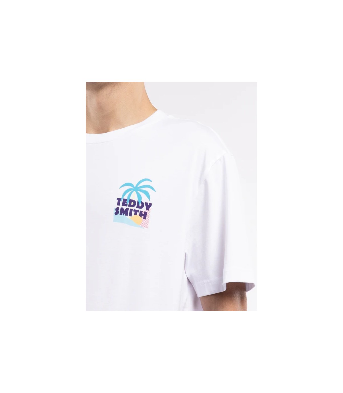 Tee shirt mc teddy smith 202blanc