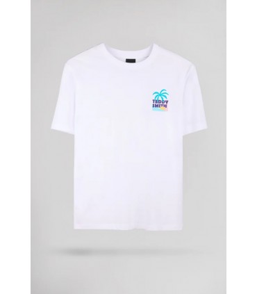 Tee shirt mc teddy smith 202blanc