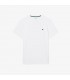 Tee shirt mc lacoste 49t-blanc/blossom