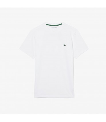 Tee shirt mc lacoste 49t-blanc/blossom
