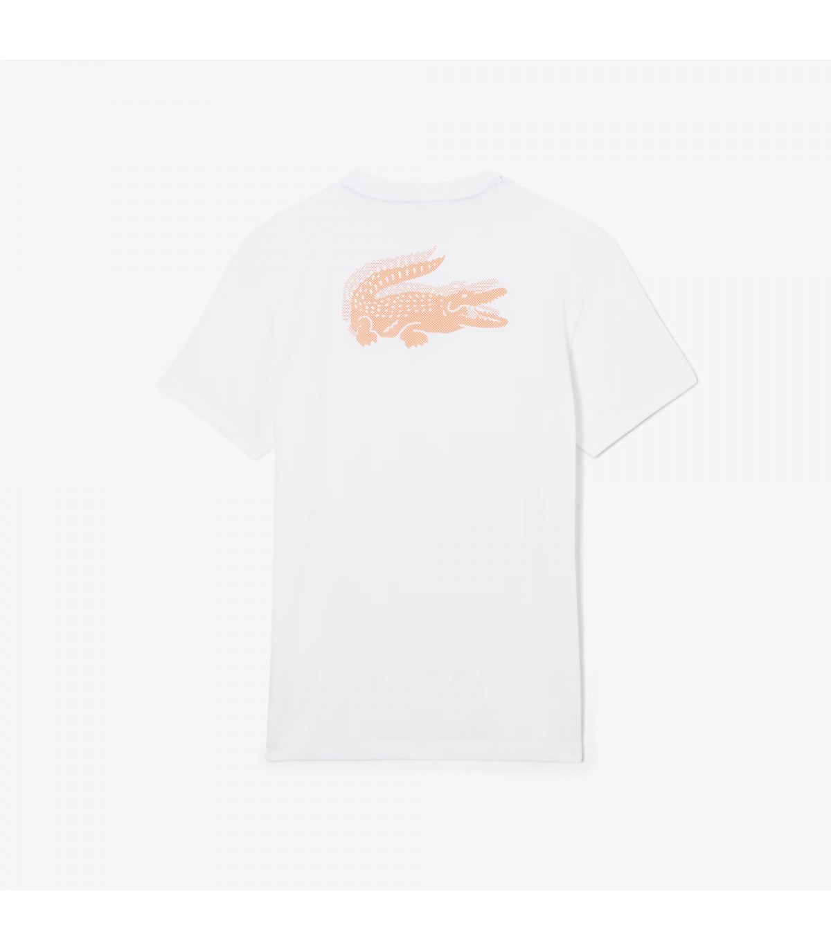 Tee shirt mc lacoste 49t-blanc/blossom