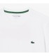 Tee shirt mc lacoste 49t-blanc/blossom