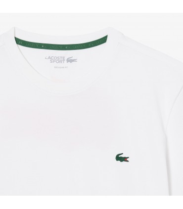 Tee shirt mc lacoste 49t-blanc/blossom