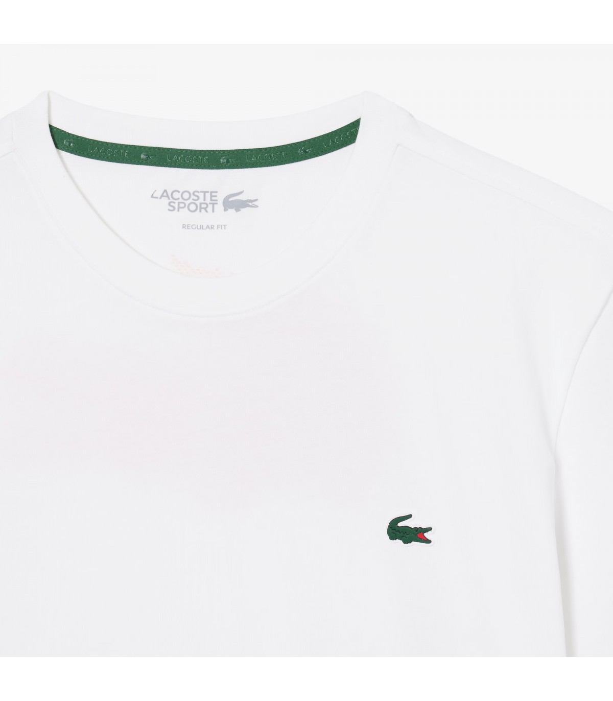 Tee shirt mc lacoste 49t-blanc/blossom