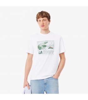 Tee shirt mc lacoste 001-blanc