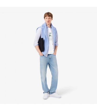 Tee shirt mc lacoste 001-blanc