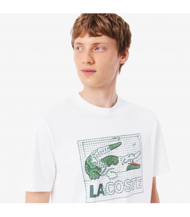 Tee shirt mc lacoste 001-blanc