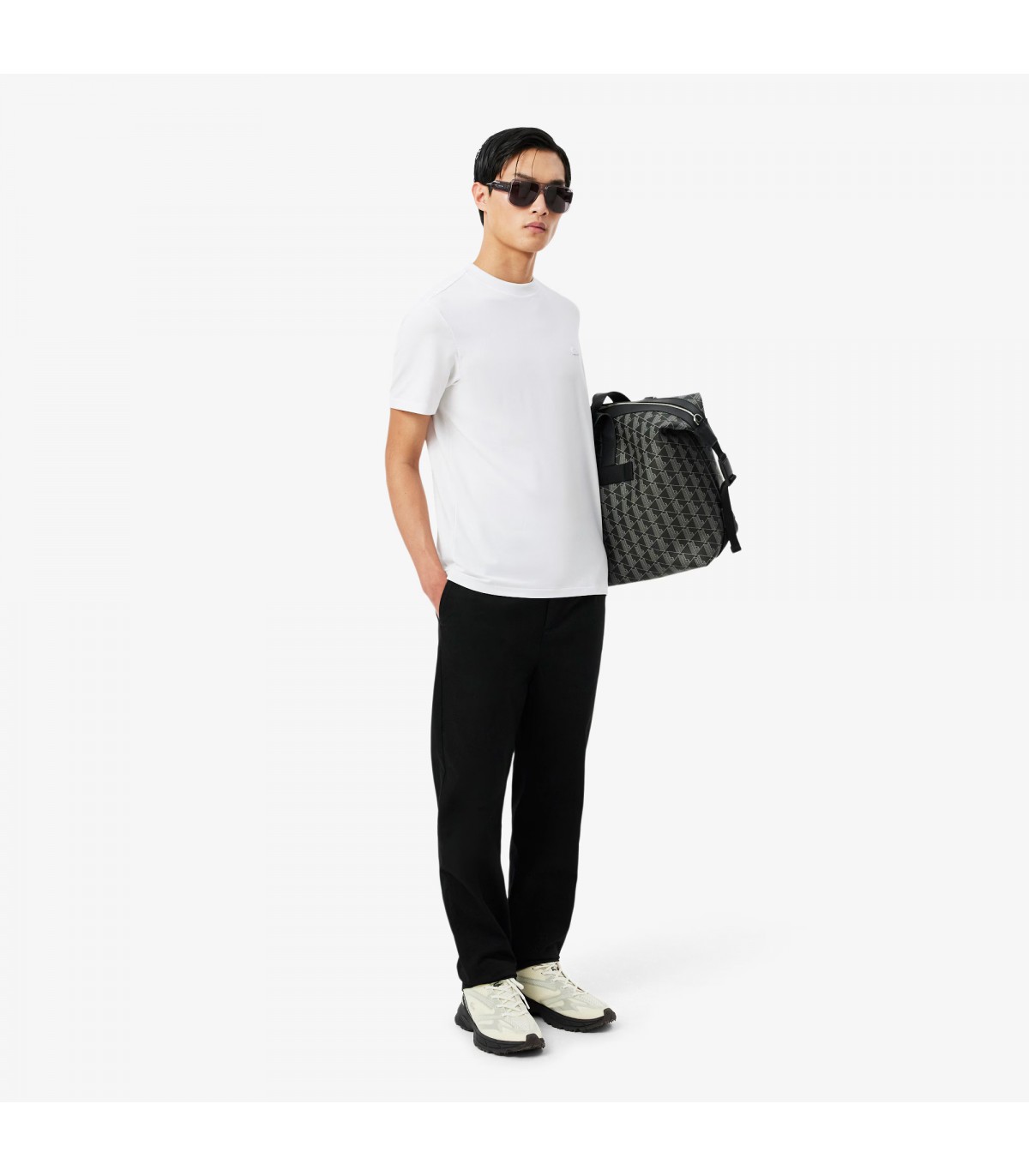 Tee shirt mc lacoste 001-blanc