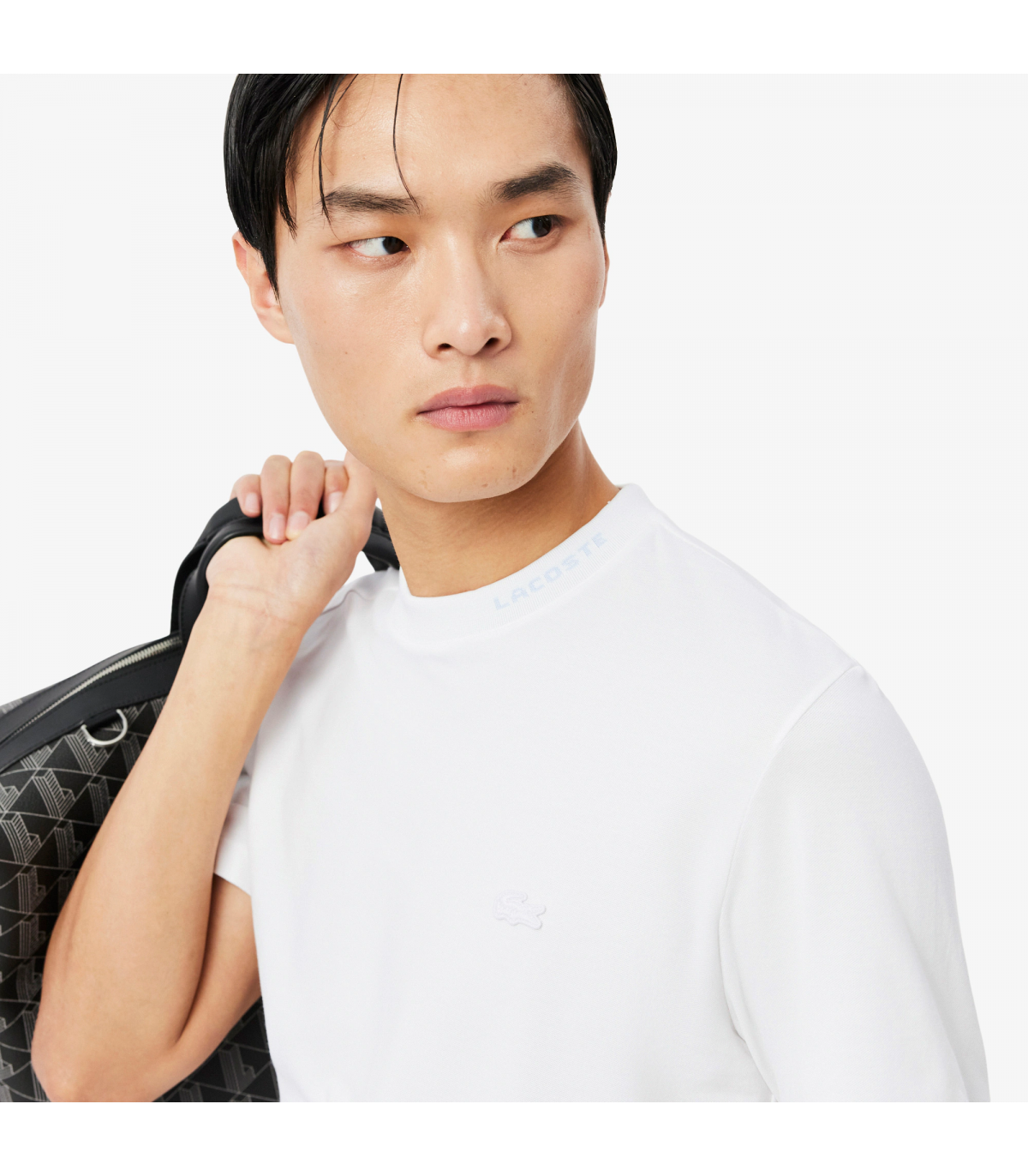 Tee shirt mc lacoste 001-blanc