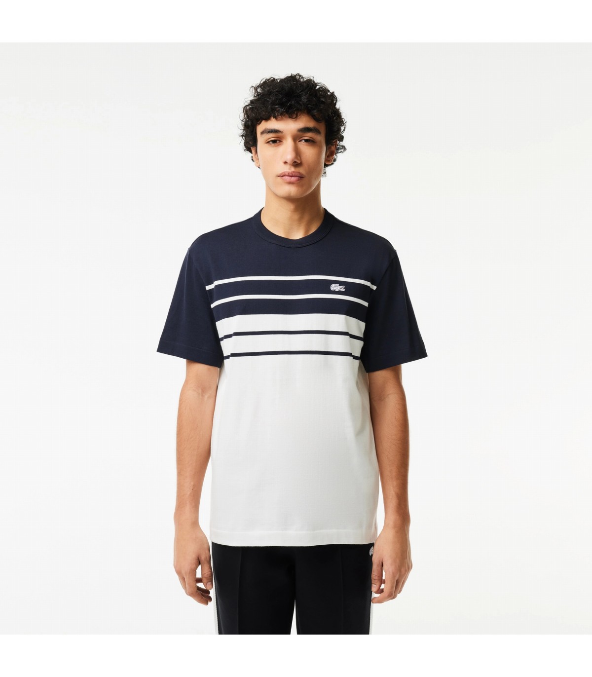Tee shirt mc lacoste ga3-farine/abime