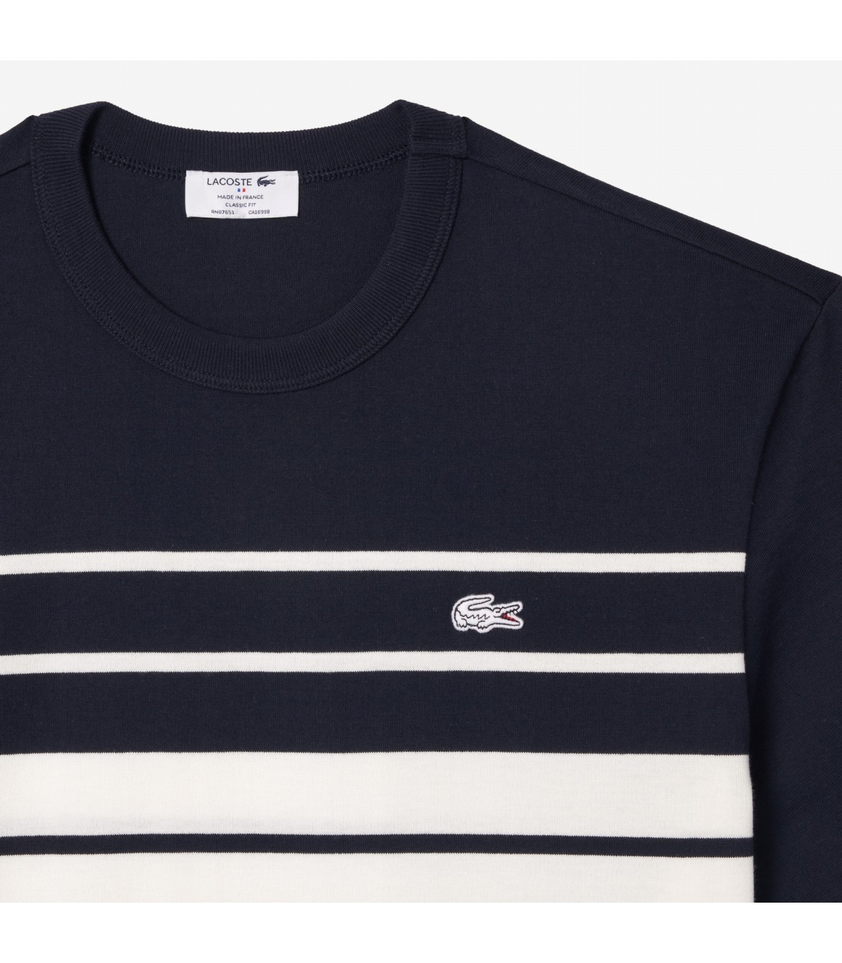 Tee shirt mc lacoste ga3-farine/abime