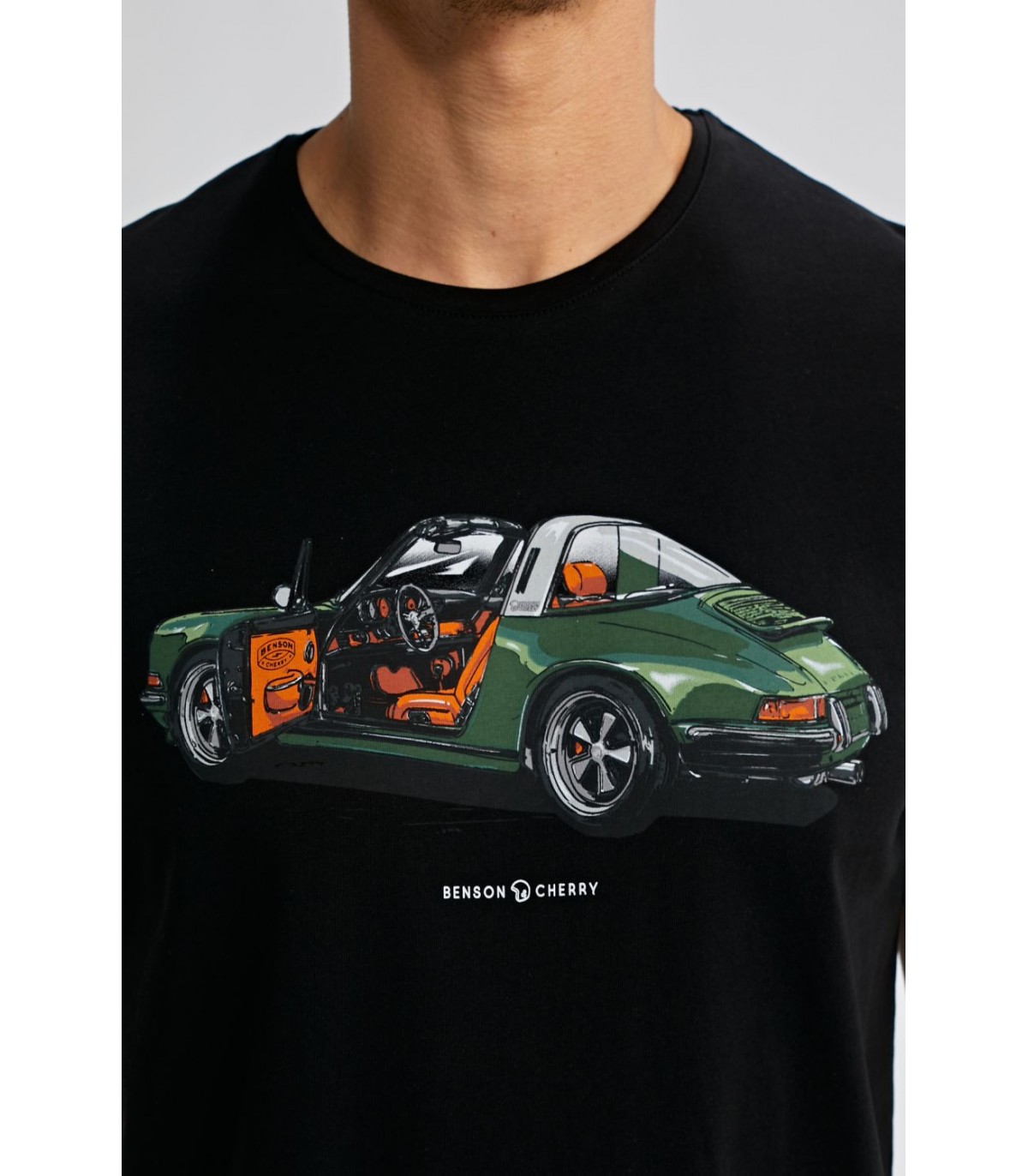 Tee shirt mc benson & cherry noir