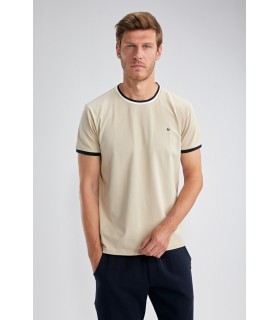 Tee shirt mc benson & cherry beige