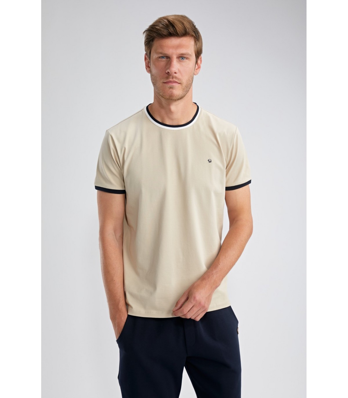 Tee shirt mc benson & cherry beige