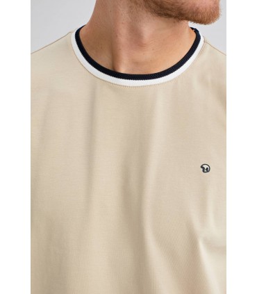 Tee shirt mc benson & cherry beige