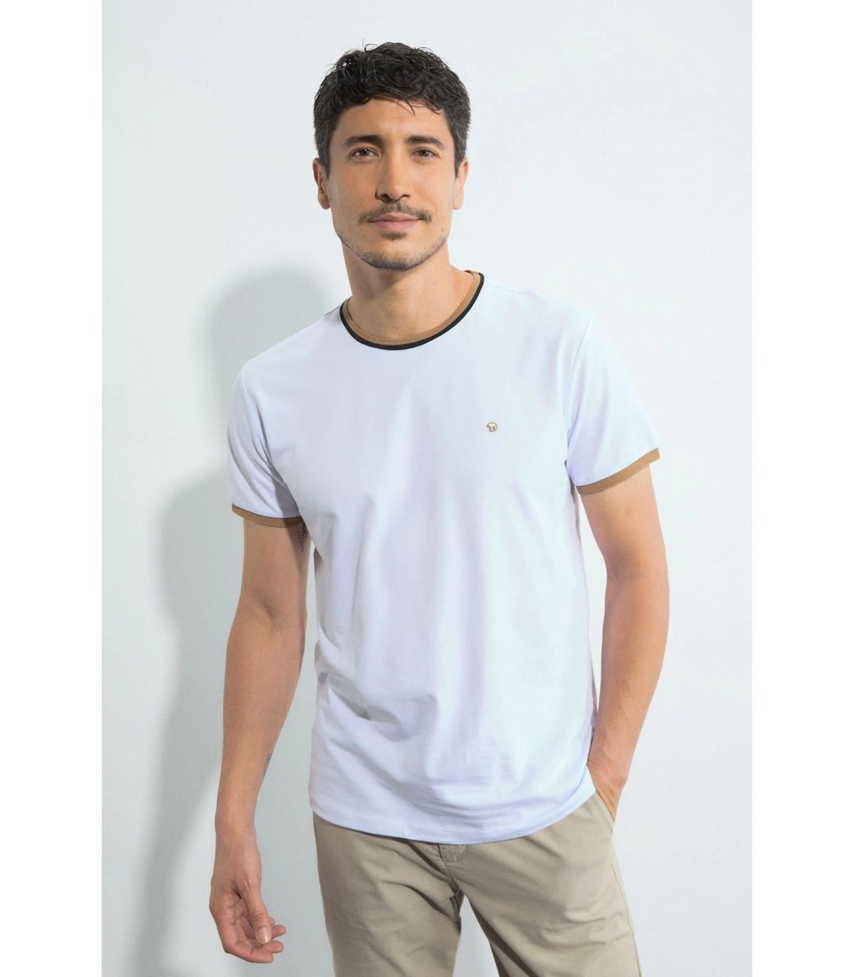 Tee shirt mc benson & cherry blanc