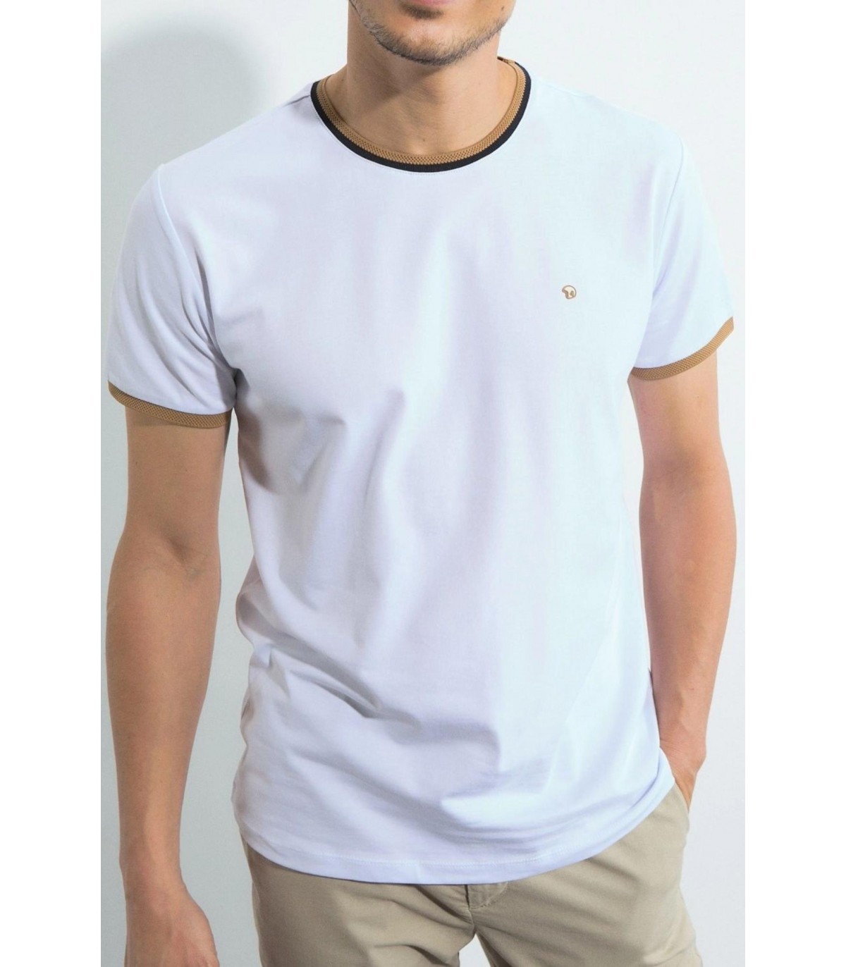 Tee shirt mc benson & cherry blanc