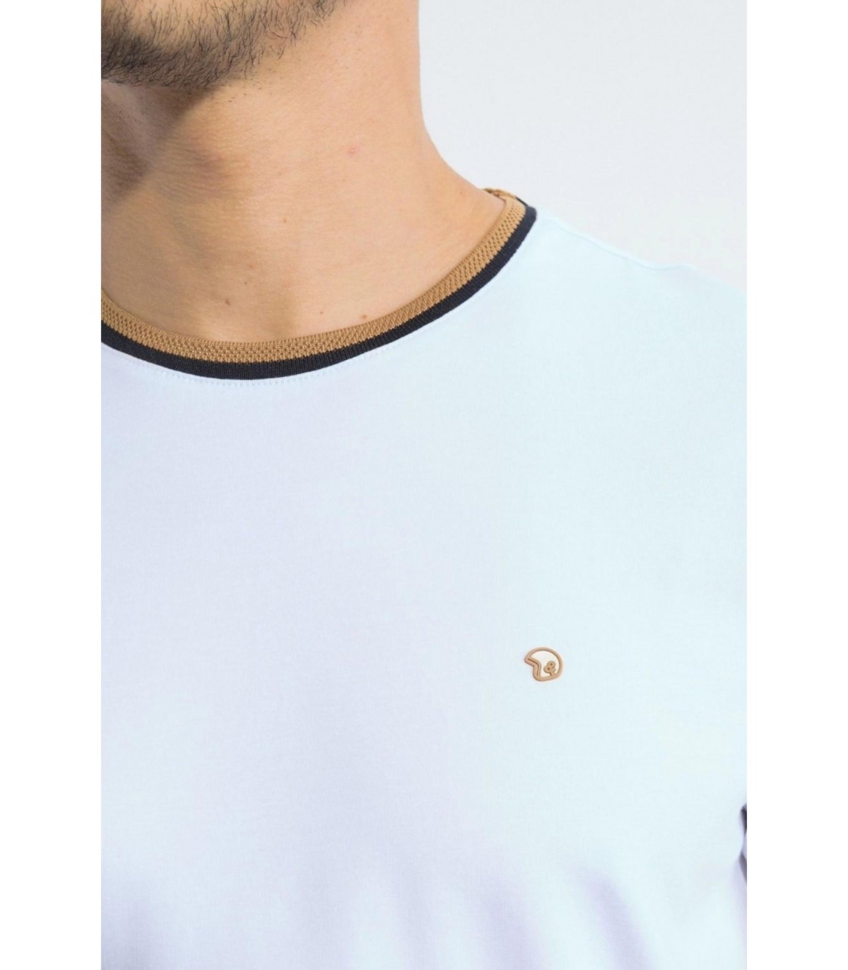 Tee shirt mc benson & cherry blanc