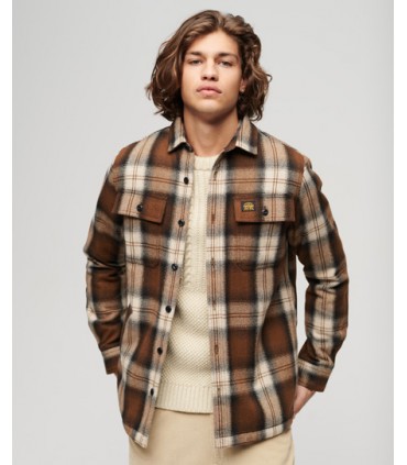 Chemise ml superdry 9yzbrown