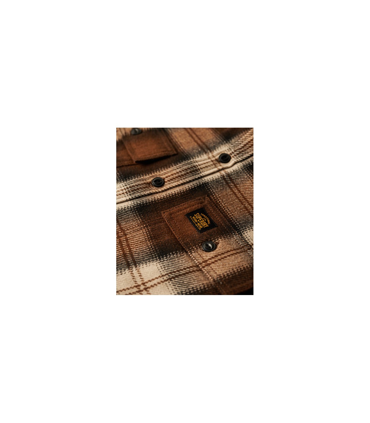 Chemise ml superdry 9yzbrown