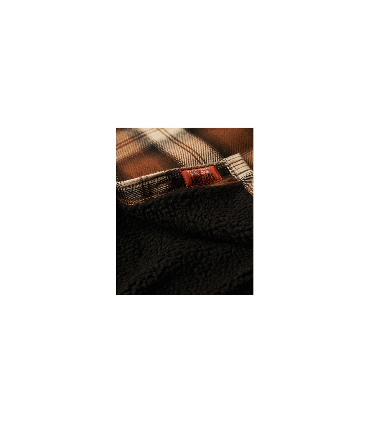 Chemise ml superdry 9yzbrown