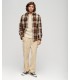 Chemise ml superdry 9yzbrown