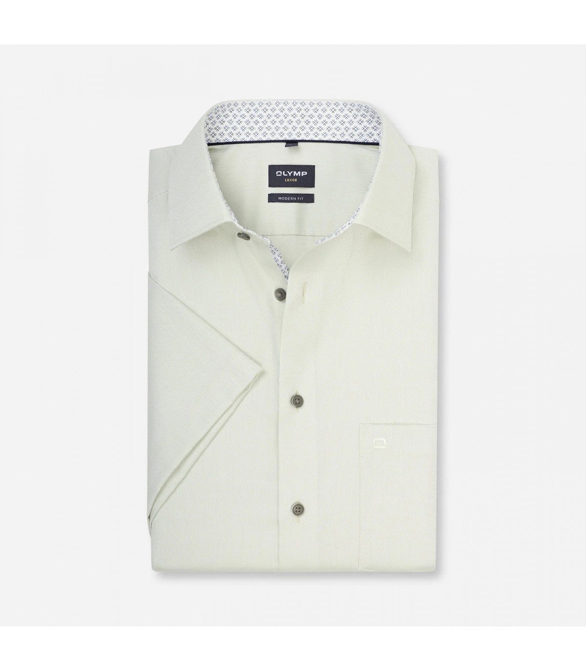 Chemise mc uni olymp 40vert